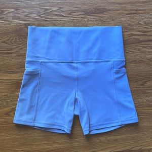 Periwinkle Athleta Biker Shorts